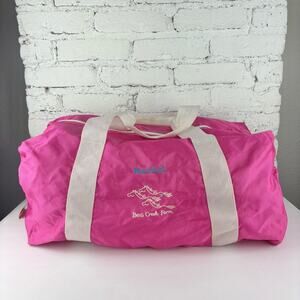 Vintage Pink Horse Duffel Bag